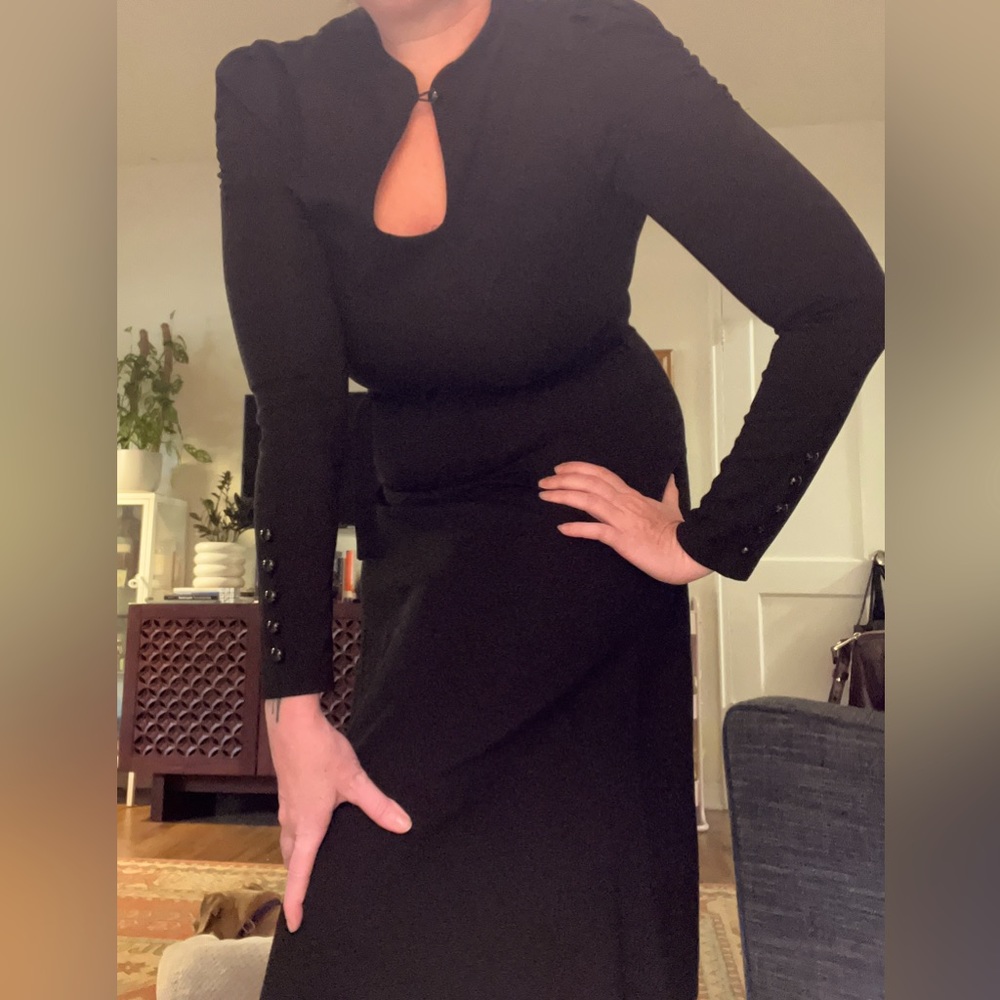 Bettie Page-style black dress size 8